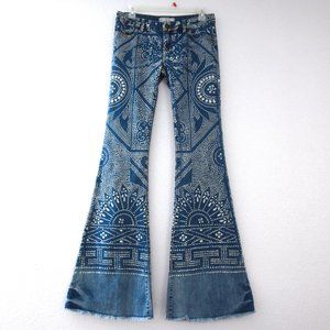 Free People 25 Discharge Bali Jeans Flares